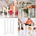 thumbnail image 4 of OULII 4Pcs Sand Table Roman Pillar Decor White Plastic Photo Prop for Home Decor, 4 of 8