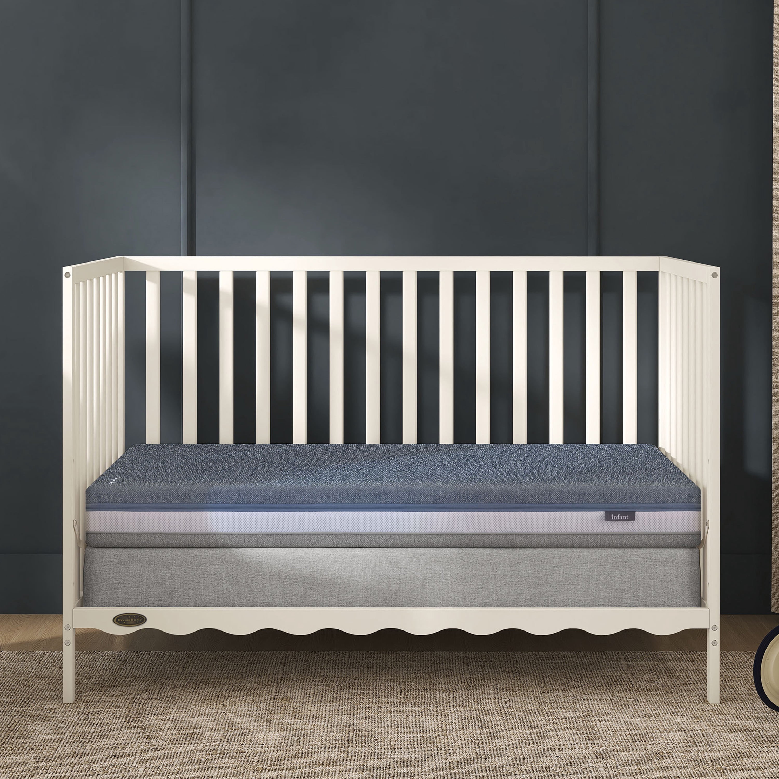 Dream On Me AirNest Pro 5" Crib & Toddler Mattress, Blue