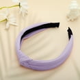 thumbnail image 6 of Unique Bargains Textured Cotton Knot Headband Soft Hairband for Women 1.3 Inch Height Purple, 6 of 7