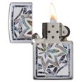 thumbnail image 4 of Zippo Leaf Fusion Design High Polish Chrome Pocket Lighter, 4 of 6