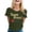 WenDA01_Army Green, variant on Team Bride T Shirts for Women Flower Wreath Flowers Engagement Gift Womens Summer Tops Going Out Clothing Light Gray, XXL