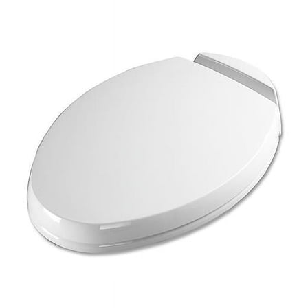 SS204-01 Plastic Elongated Toilet Seat - Cotton White