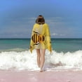 thumbnail image 6 of PHYHOO Yellow Floral Microfiber Sand Free Beach Towel Oversized Quick Dry Absorbent for Pool Swimming Bathroom Beach Towel 30x60in, 6 of 8