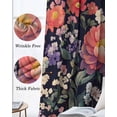 thumbnail image 3 of Colorful Spring Floral Blackout Curtains for Bedroom Living Room Darkening Curtains 84 Inch Length 2 Panels Set Botanical Summer Blooming Window Curtain Window Treatment Grommet Drapes 52"x84", 3 of 9