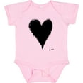 thumbnail image 3 of Inktastic Stitched Black Heart Boys or Girls Baby Bodysuit, 3 of 5