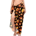 thumbnail image 2 of LA LEELA Women's Halloween Costumes Swimwear Coverups Skirt Beachwear Pareos Summer Wraps Beach Vacation Sarong Beach Swim Cover ups for Women One Size Orange, Pumpkin, 2 of 4