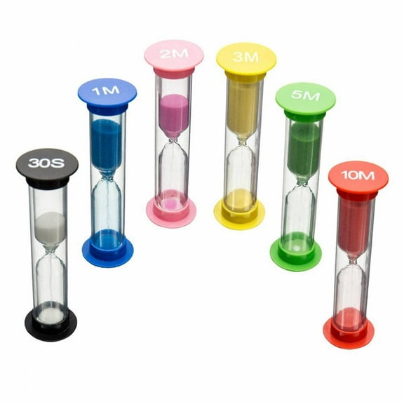 GJX 6Pcs Colorful Hourglass Timer,Kitchen Timer for Cooking,Premium Standard