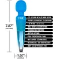 thumbnail image 3 of Global Novelties Nixie Wand Massager Blue Ombre Metallic Personal Massage Wand, 3 of 4