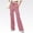 Pink, variant on FUNUONY Cargo Legging for Women Workout Leggings with Pockets Hidden Scrunch High Waisted Cargo Gym Yoga Seamless Wide Leg Leggings Button Side Pocket Elastic Waistband Yoga Pants Black L