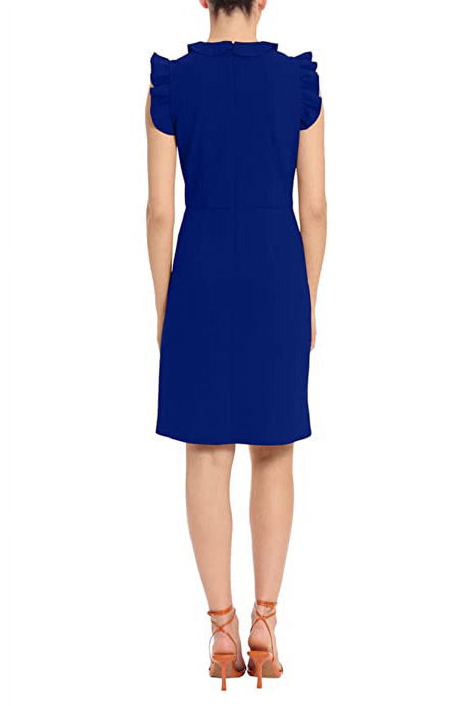 calvin klein royal blue ruffle dress Reagan Royal Blue Ruffled Tiered Dress main image 1