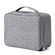 thumbnail image 3 of Organizador De Almacenamiento Bolsas de almacenamiento impermeables para cables de datos de viaje Gadget Wire Zip Packs (gris), 3 of 5
