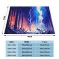 thumbnail image 6 of Winter Flame Forest Throw Blanket, Soft Blanket Keeps Warm All Seasons, Lightweight Warm Blanket For Sofa Bed Sofa - 80"x60", 6 of 8