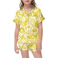 thumbnail image 1 of Hiiyo Ensemble de Pyjama à Manches Courtes Imprimé Graphique pour Petites Filles, Tailles 2-13, 1 of 3
