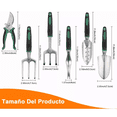thumbnail image 5 of Juego De Herramientas De Jardín Belug Kit Manual 11pzs Verde/Negro/Blanco, 5 of 5