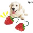 thumbnail image 1 of 2PCS Strawberry Pet Toy Bite Resistant Realistic Dog Squeaky Toy Pet Chewing Toy, 1 of 10