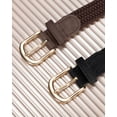 thumbnail image 7 of Maikun Women Belts Elastic Braided Woven Belt for Women 2pc Black Coffee Belt for Casual, 7 of 7