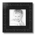 thumbnail image 2 of ArtToFrames 7" x 7" Majestic Black Picture Frame, 7x7 inch Black Wood Poster Frame (WOM-5120),  Pack, 2 of 7