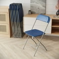 thumbnail image 3 of BizChair Folding Chair - Blue Plastic - 2 Pack 650LB Weight Capacity, 3 of 17