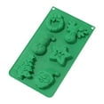 thumbnail image 2 of Moocorvic Christmas Silicone Molds, Large Size Xmas Baking Mold for Mini Cakes, Soap, Chocolate, Candy and Candles, With Christmas Tree Santa Snowman Shape Silicone Mold, 2 of 3