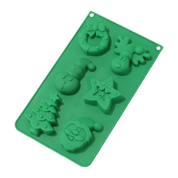 Teissuly Christmas Silicone Molds, Large Size Xmas Baking Mold for Mini Cakes, Handmade Soap, Chocolate, Jello, Candy and Candles,With Christmas Tree Santa Snowman Shape Silicone Mold Teissuly WER202310234327