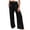 A122 Black, variant on Mifsaly Wide Leg Linen Pants for Women Flowy Summer Beach Vacation Pant High Waisted Smocked Elastic Waist Casual Trousers with Pockets XXL