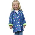 thumbnail image 2 of Foxfire FOX-601-25-4T Childrens Navy Polka Dot Raincoat - Size 4T, 2 of 2