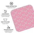 thumbnail image 3 of Yiaed bows Print Leather Coasters for Drinks - Cup Coasters Coffee Table Kitchen Table Bar, Home & Office Gifts Handmade Drink Coasters-Square, 3 of 6