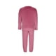 thumbnail image 5 of Conjunto de pijama de terciopelo grueso y cálido para mujer, con cuello redondo, estampado y pantalones de poliéster para invierno., 5 of 9