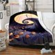 thumbnail image 1 of Manta de calavera de terror Jack, mantas de lana suave para dormitorio, sofá, regalo, manta de Tv, manta de pesadilla antes de Navidad, 1 of 4