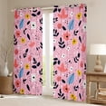 thumbnail image 2 of Castle Fairy Cartoon Flowers Black Out Curtains,Floral Curtains Pack of 2 (42x63 Each), 2 of 6
