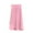 Pink, variant on Mgmyaa Long Skirts for Women Casual Elastic Tie Waist Skirt with Side Split Leisure Fashion Solid Color Midi Skirt