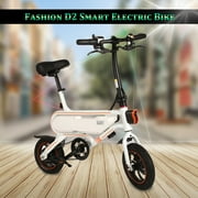 D2 Smart Folding Electric Bike 12 inch Mini Electric Bicycle EBike 30km Maximum