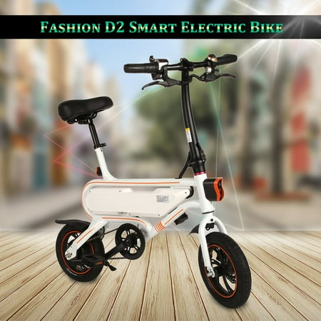 D2 Smart Folding Electric Bike 12 inch Mini Electric Bicycle EBike 30km Maximum