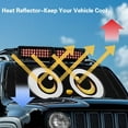 thumbnail image 3 of Uorisanigo Windshield Sun Shade Compatible with 2018-2024 2025 Jeep Wrangler JL / 2020-2024 Jeep Gladiator JT Accessories 16.14''x52.95 Cute Eyes Print Windshield Sun Visor Blocks UV Rays, 3 of 7