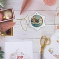 thumbnail image 6 of 3drose, to My Sweet Valentine Two Cute Cherubs Netting Red Hearts, 3 inch Snowflake Porcelain Ornament, 6 of 7