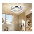 thumbnail image 3 of "Lámparas De Techo Colgante Led Cristal Moderna Decorativas Estructura  BELUG Plateado ", 3 of 5