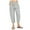 ZA Grey, variant on Linen Pants Women Summer Petite Capri Comfortable High Waisted Wide Leg Pants Drawstring Elastic Trousers Comfy Straight Leg Long Pants With Pockets Light Blue S