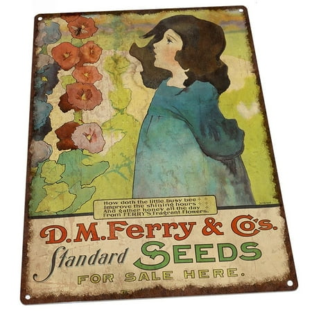 Vintage Seed Signs Flower Seeds Vintage Advertisement 9