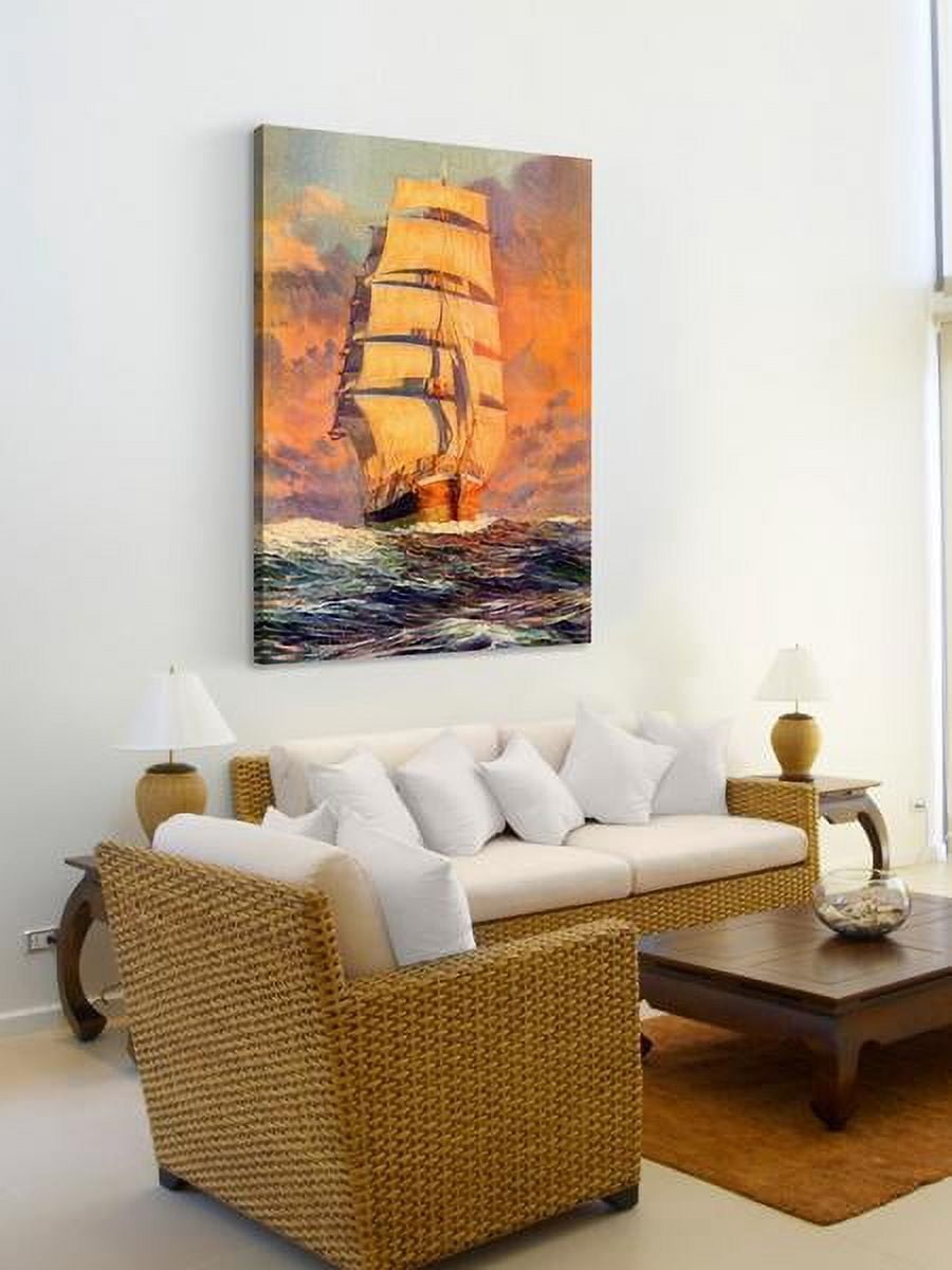 "Smooth Sailing" Painting Print on Wrapped Canvas