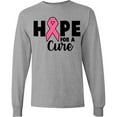 thumbnail image 3 of Inktastic Breast Cancer Hope for a Cure Long Sleeve T-Shirt, 3 of 5