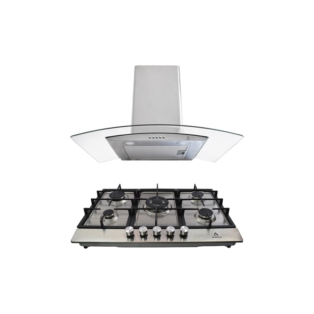 Combo Parrilla SUPRA Piacere Steel 76 y Campana Cc-76 C7-35-AC