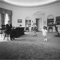 thumbnail image 2 of Caroline And John Jr. Dance In The Oval Office As President Kennedy Claps. 1962. History (36 x 24), 2 of 2
