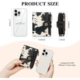 thumbnail image 4 of Wallet Women,RFID Blocking Leather Womens Wallet Bifold Compact Card Holder Small Wallet for Women with Removable ID Window cowprint black, 4 of 6