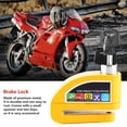 thumbnail image 3 of Bloqueo de disco BuyWeek antirrobo con alarma para motocicleta scooter y bicicleta color Rojo, 3 of 9