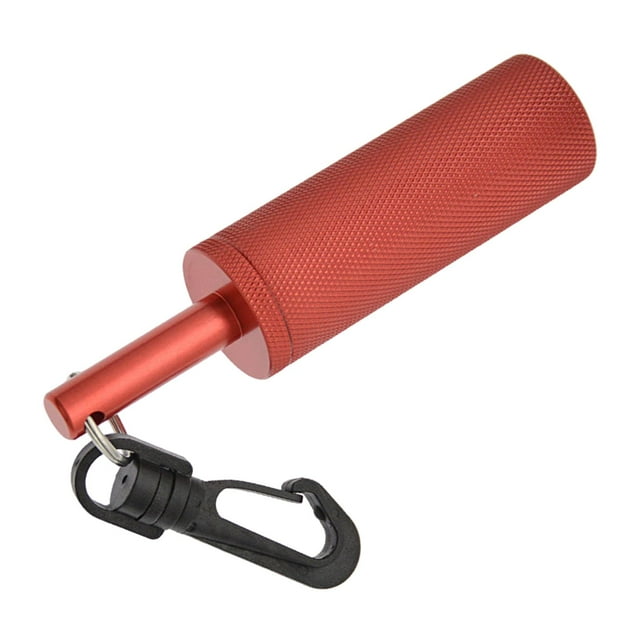 Thinsony Scuba Rattle Stick with Clip Loudest Diving Handheld Gold Pointer Hook with Stick Red 11.8x2.8cm