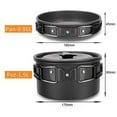 thumbnail image 3 of Camping Hiking Cookware Set Portable Picnic Cookware Kit Alumina Pot Frying Pan Set Travel Cooking Accessory, 3 of 6