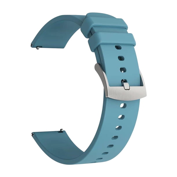 Correa de reloj de 20 mm Correa de liberación rápida de silicona suave Pulsera transpirable universal