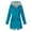 Sky Blue, variant on Viikei Womens Fall Fashion 2025 Women Solid Color Rain Jacket Outdoor Hooded Windproof Loose With Pocket Coat