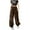 Wine, variant on Ahdbta Cargo Pants for Women Drawstring Elastic Waist Baggy Sweatpants Solid Color Y2K Joggers Trousers with Multi Pockets