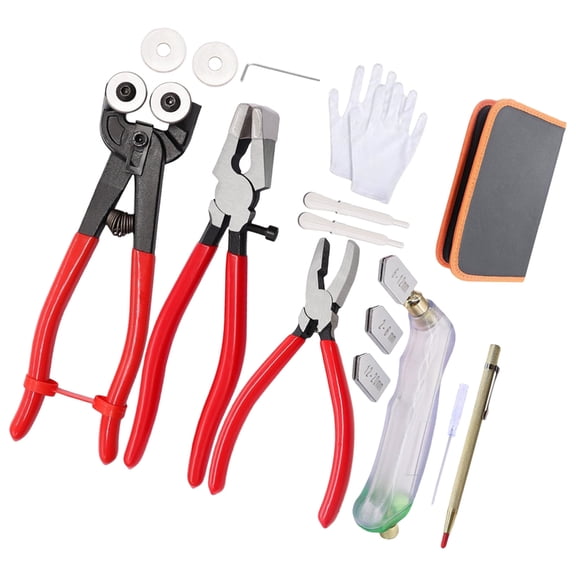 16pc Professional Glass Cutter Set For Mosaicss Art Durability Metal Construction